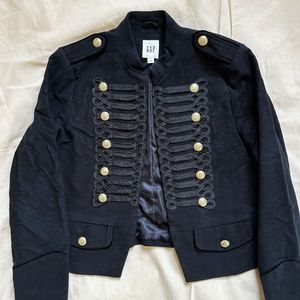 Large GAP Black Cropped Band Jacket